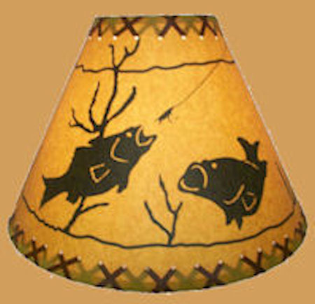 18" FISH LAMP SHADE